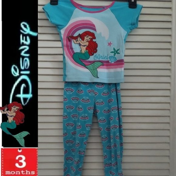 Disney Other - ⭐️ 3/$30 Little Mermaid 3T pajama set,  short sleeve